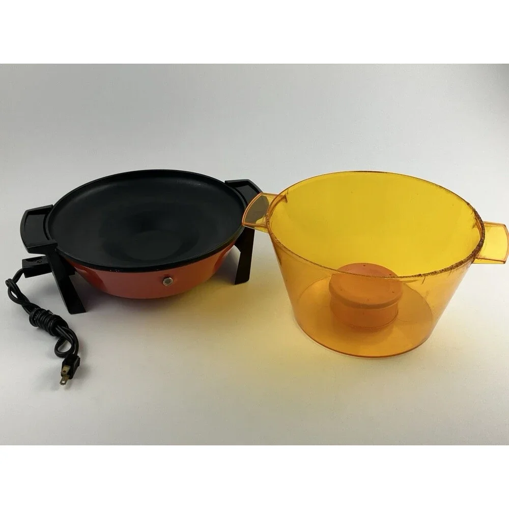 Hamilton Beach Butter-Up Self Buttering Hot Air Popcorn Popper Orange/Amber